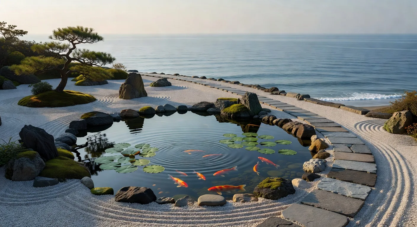 海岸庭園の鯉